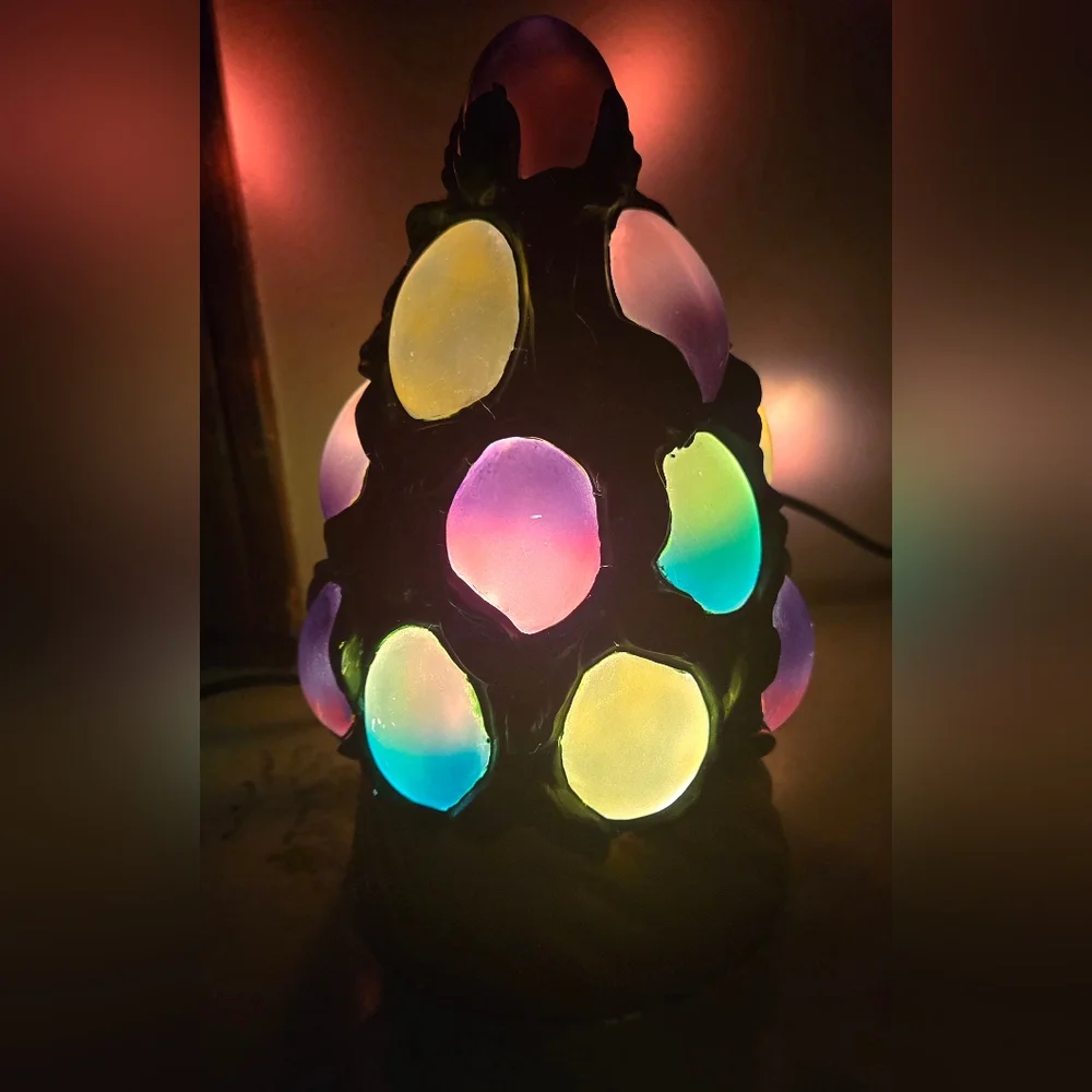 Colorful Egg-Tree Table Lamp - Picture 3 of 6